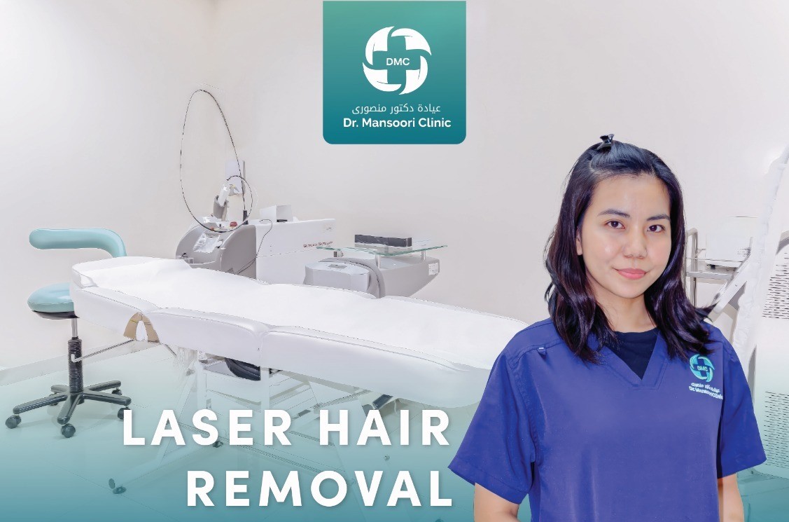 Laser hair removal treatment at DMC Dr Mansoori Clinic